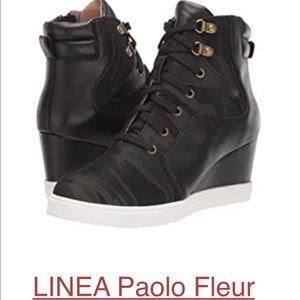 Linea Paolo Fleur Camo Wedge Sneaker